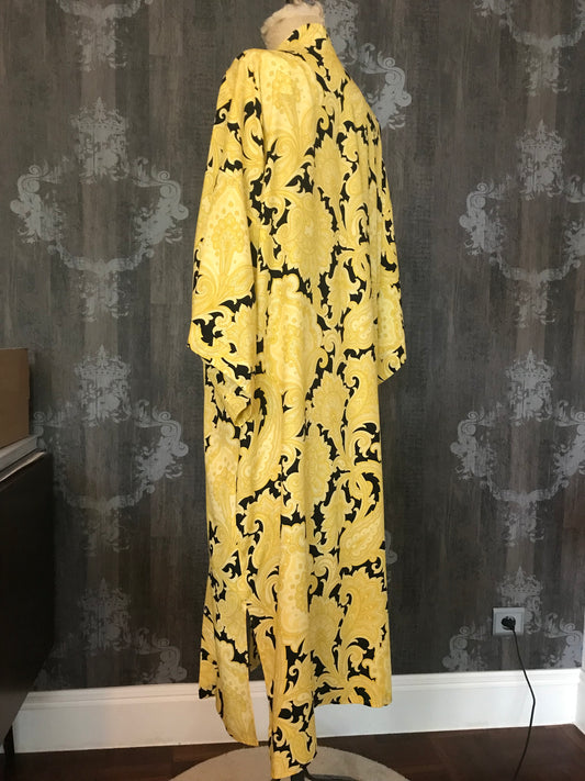 lange kimono in pure zijde onmiddellijk leverbaar
