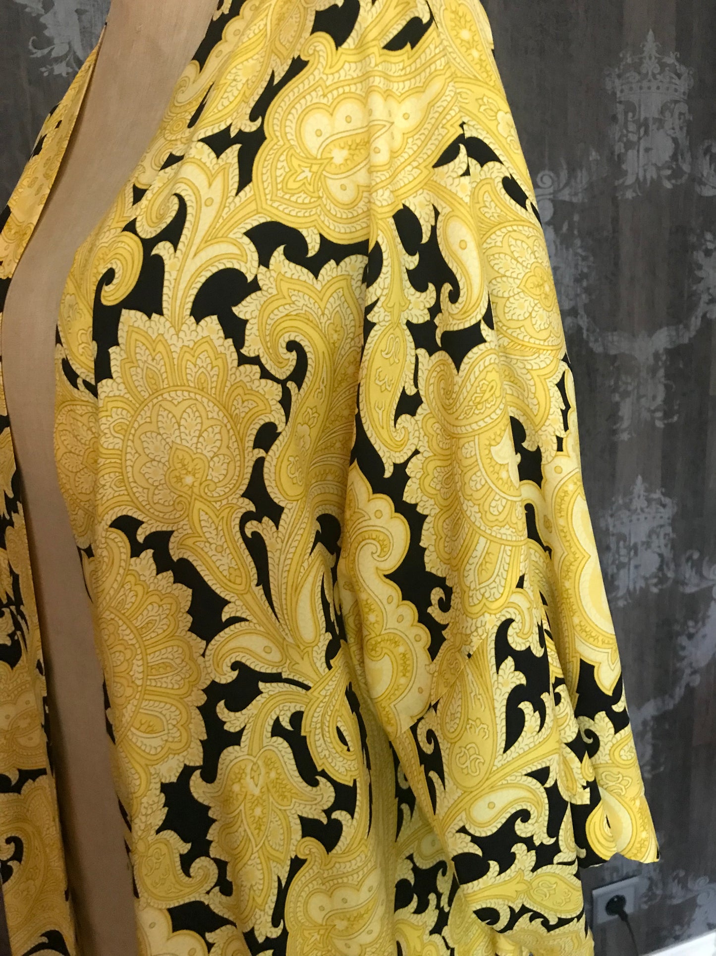 lange kimono in pure zijde onmiddellijk leverbaar