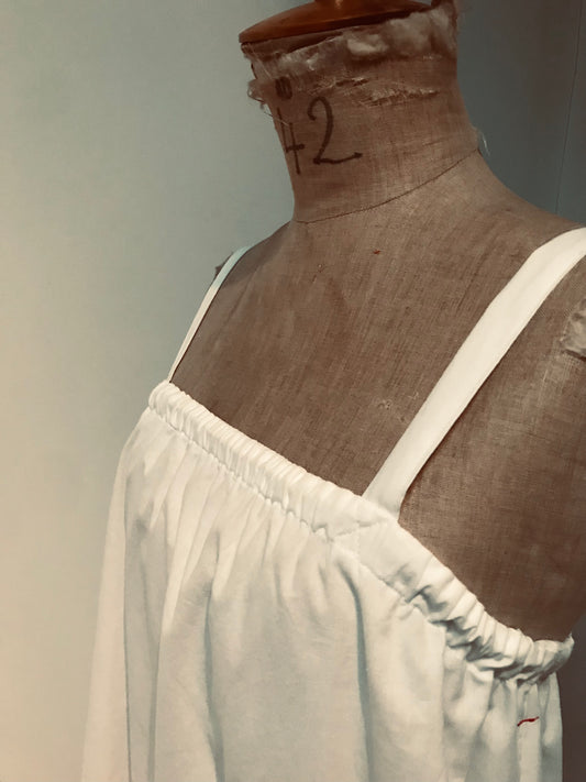 wit katoenen kleedje 'June'