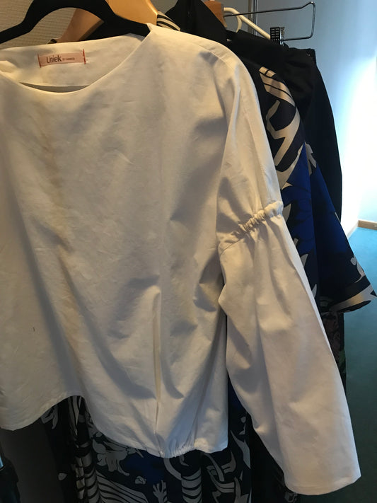 katoenen bloesje Nona kant en klaar met 3/4 mouw