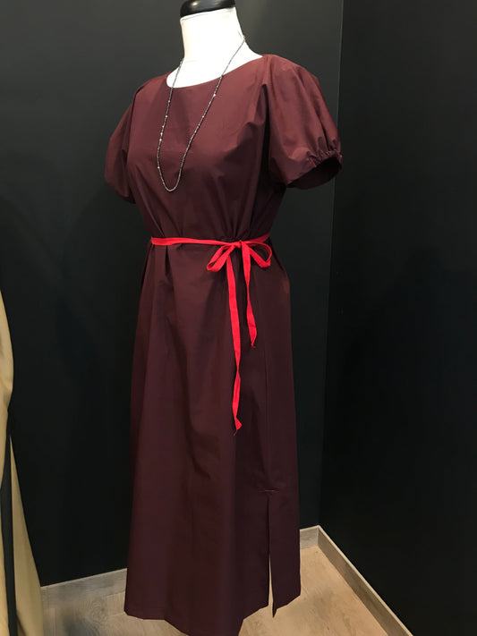 Wijnrode jurk Nona
