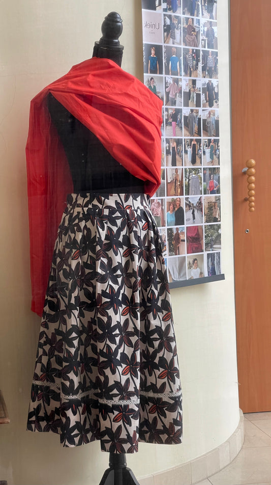 rok Manon in katoen of taft