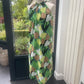 katoenen kleedje Nicky in groene/camel/limoen print
